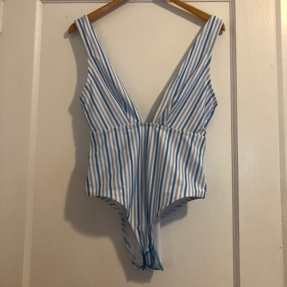 Blue Striped (low plunge!) Bather 🐟
